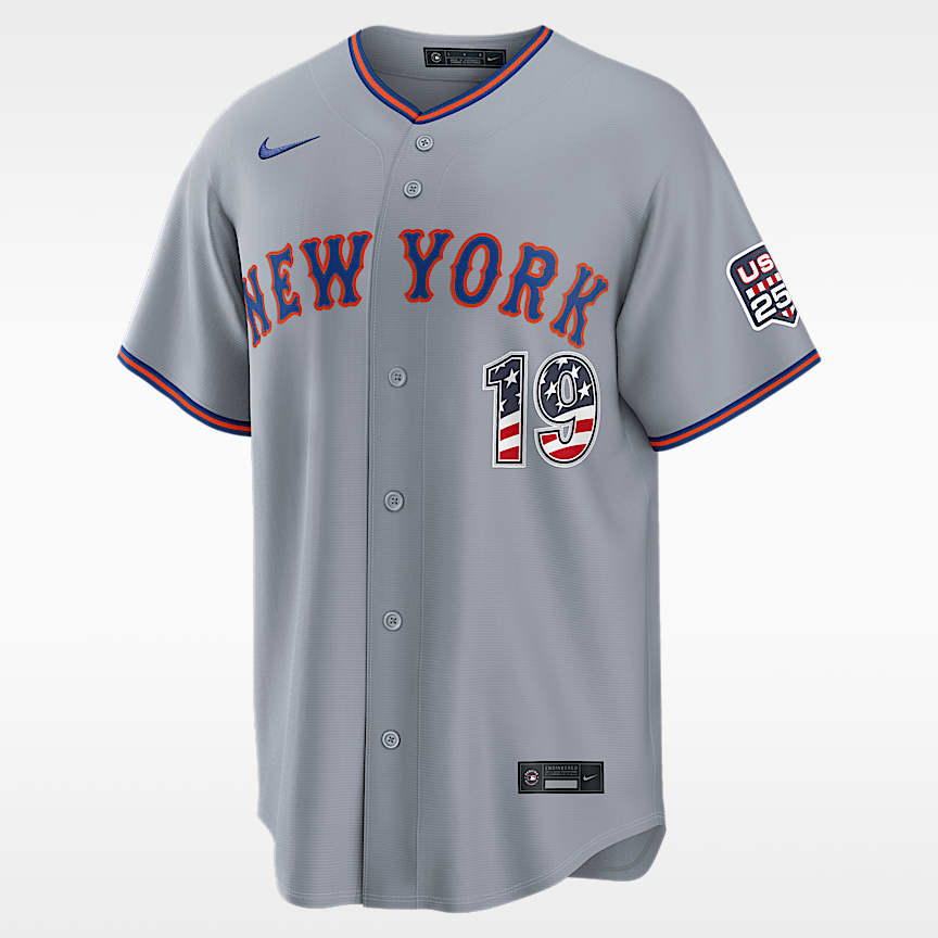 NIKE MLB New York Mets ユニフォームシャツ New York Mets Authentic Collection Flux Men's Nike Dri-FIT MLB 3/4